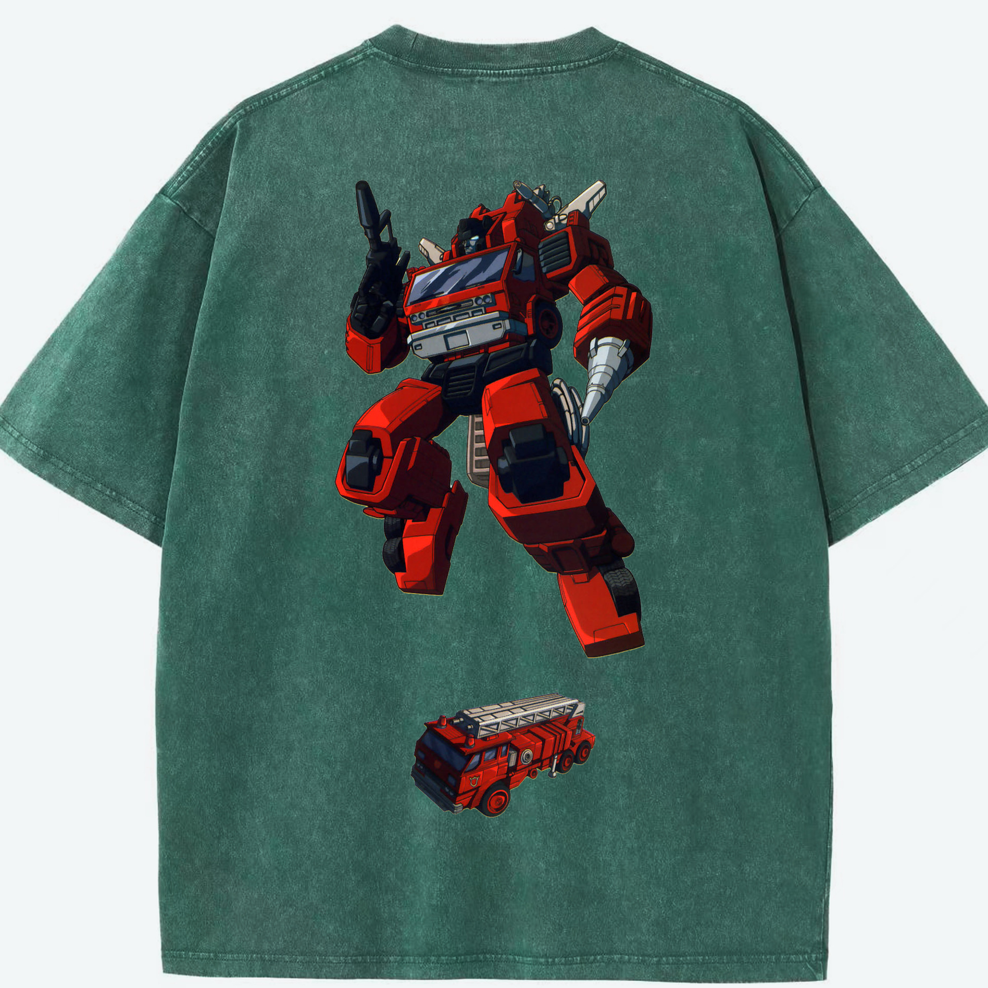 （画像用）  綿100% ヴィンテージ風 半袖Tシャツ（背面プリント）